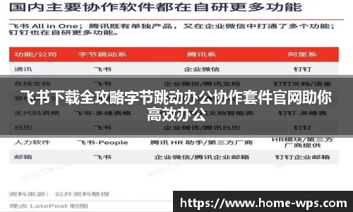 飞书下载全攻略字节跳动办公协作套件官网助你高效办公